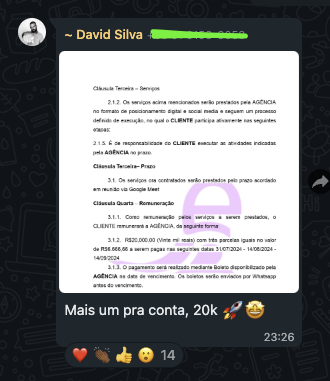 Segundo depoimento do David